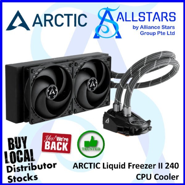 ARCTIC Liquid Freezer II 240 CPU Cooler – ACFRE00046B (Warranty 6years with TechDynamic)