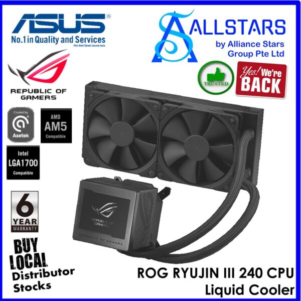 ASUS ROG Ryujin III 240 CPU liquid cooler