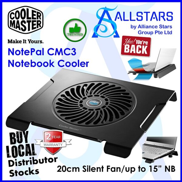 CM / Cooler Master CMC3 (R9-NBC-CMC3-GP) Notebook Cooler (Warranty 2years with