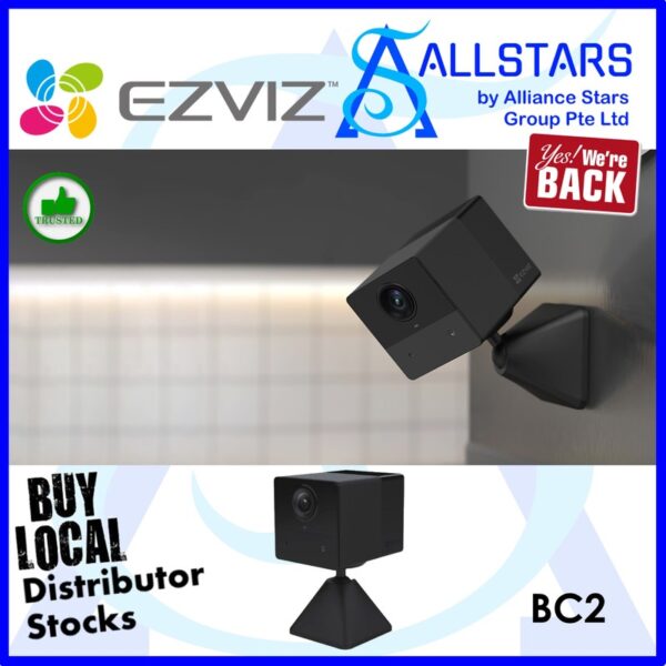 EZVIZ BC2 (2MP) Smart Home Battery Camera (with built-in battery)