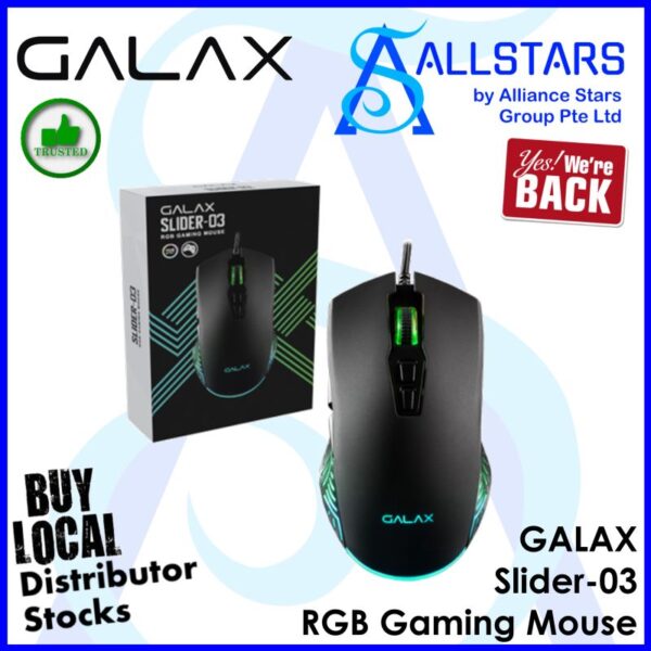 GALAX Slider-03 RGB Gaming Mouse (Warranty 1year with Corbell)