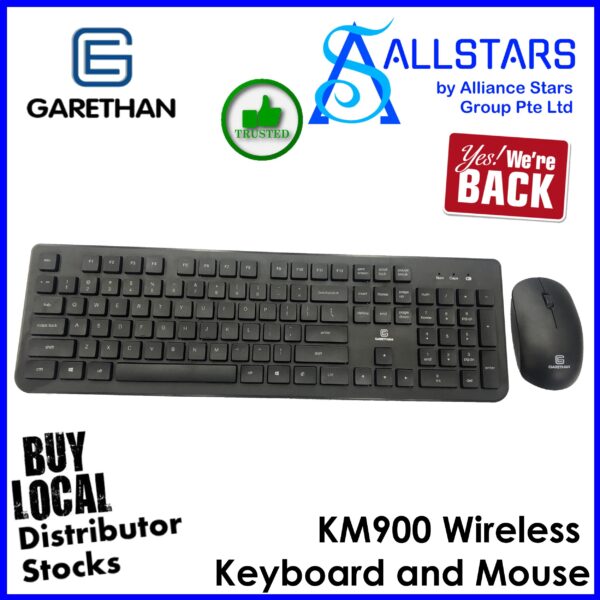 GARETHAN KM900 Wireless Keyboard and Mouse 2.4GHz / Silent – GE-KM900