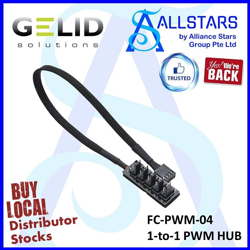 1 to 4 PWM FAN HUB - Gelid Solutions