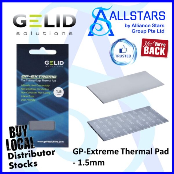 GELID GP-Ultimate Thermal Pad (Thickness : 1.5mm / 120x120mm / Themal Conductivity 15W/mK / TP-GP04-S-C)