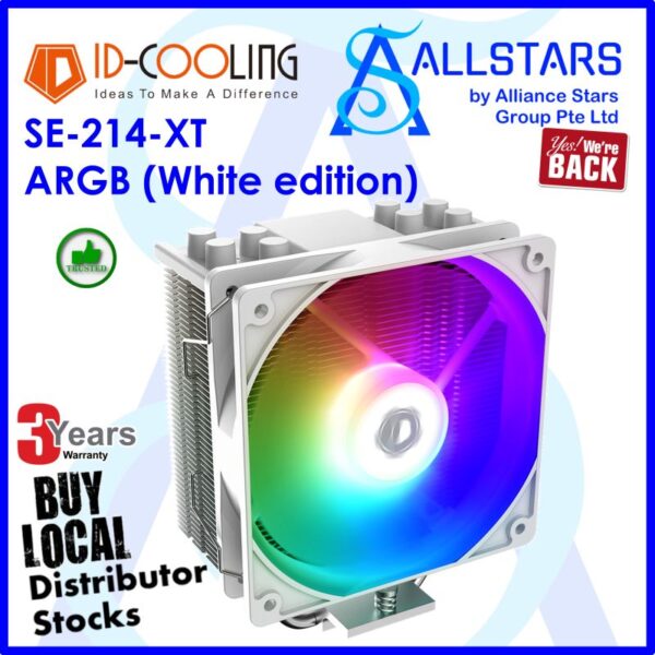 ID-Cooling SE-214-XT ARGB (White Edition) CPU Cooler