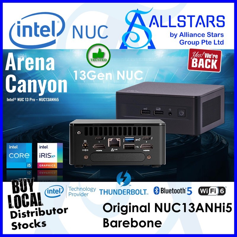 Intel NUC 13 Core i5-1340P 13th Gen Pro Kit Mini PC, Barebone