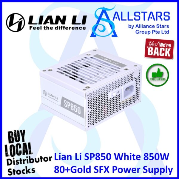 Lian Li SP850 Black 850W SFX Power Supply / 80+GOLD / Full Modular – SP850 BLACK