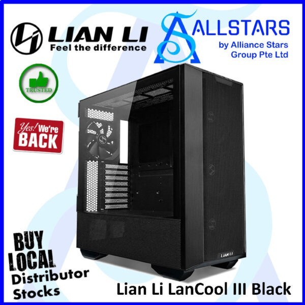 Lian Li LanCool III Black ATX Tower Chassis / RGB – Lancool 3R-X Black