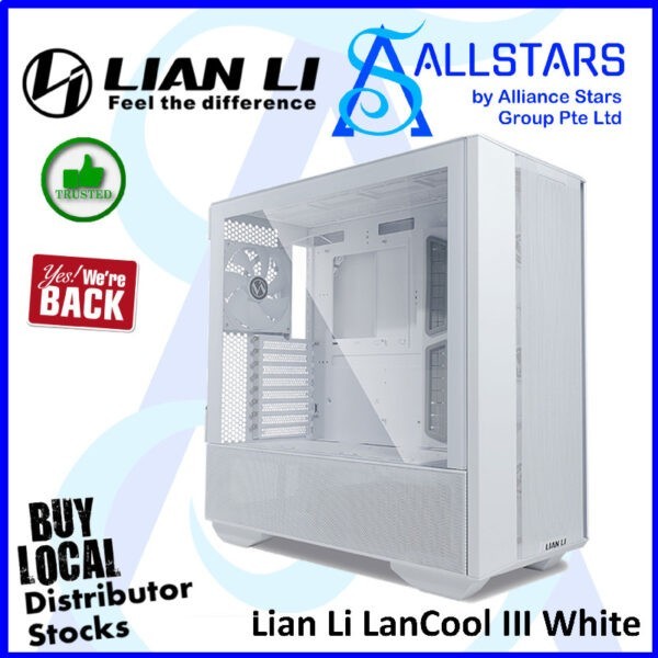 Lian Li LanCool III White ATX Tower Chassis / RGB – Lancool 3R-W White