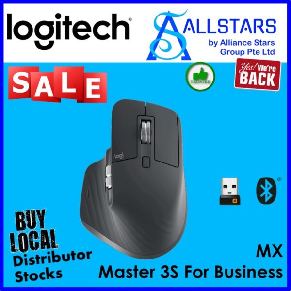 Logitech MX Master 3S for Business – Graphite : 910-006584