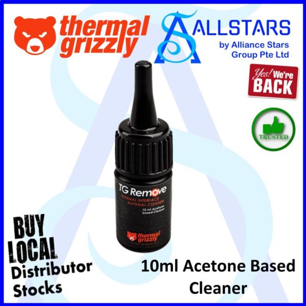 Thermal Grizzly TG Remove / 10ml Acetone Based Cleaner – TP-AR-100