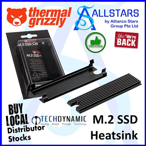 Thermal Grizzly M.2 SSD Cooler – TG-M2SSD-ABR