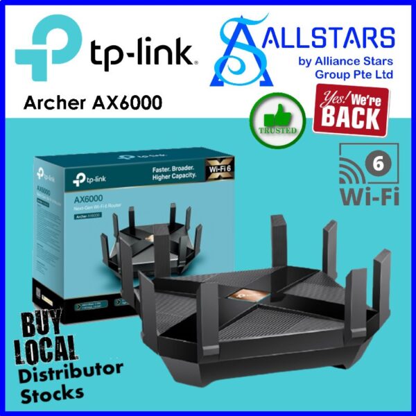 TP-Link Archer AX6000 Wireless-AX6000 Next-Gen Wi-Fi Router