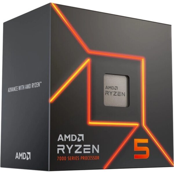 AMD Ryzen 5 7600 AM5 Box Processor (Core 6, Thread 12, Base Clock 3.8GHz, Max Boost 5.1GHz with Radeon Graphics) (Warranty 3years with AMD SG Local Distributor as per sticker on the box)