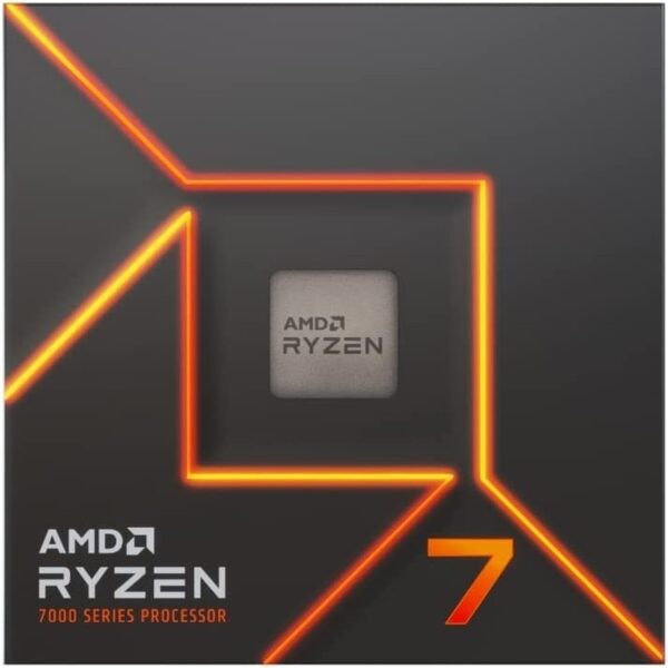 AMD Ryzen 7 7700 AM5 Box Processor (Core 8 / Thread 16 / Base Clock 3.8GHz, Max Boost 5.3GHz with Radeon Graphics) (Warranty 3years with AMD SG Local distributor as shown on box sticker)