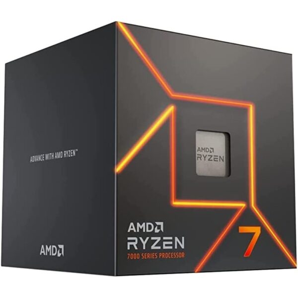 AMD Ryzen 7 7700 AM5 Box Processor (Core 8 / Thread 16 / Base Clock 3.8GHz, Max Boost 5.3GHz with Radeon Graphics) (Warranty 3years with AMD SG Local distributor as shown on box sticker)