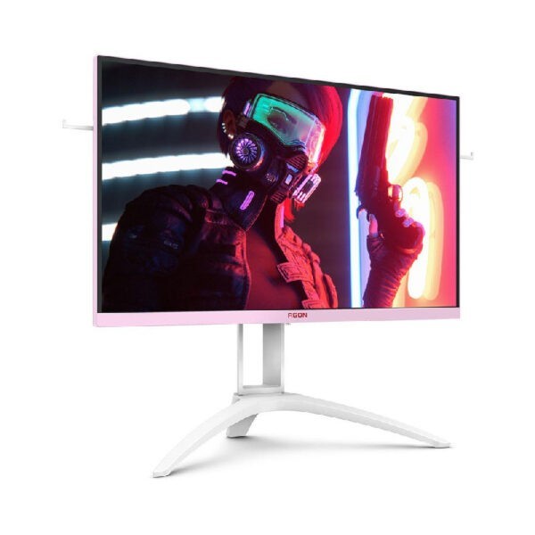 AOC AGON AG273FXR White/Pink Full HD Gaming Monitor / 144Hz / 1ms MPRT / FreeSync / HDR / VGA x 1, HDMI 2.0 x 2 (HDR), DisplayPort 1.4 x 1 (HDR) / Audio Out / VESA Mount Compatible 75x75mm (Warranty 3years on-site with AOC SG)