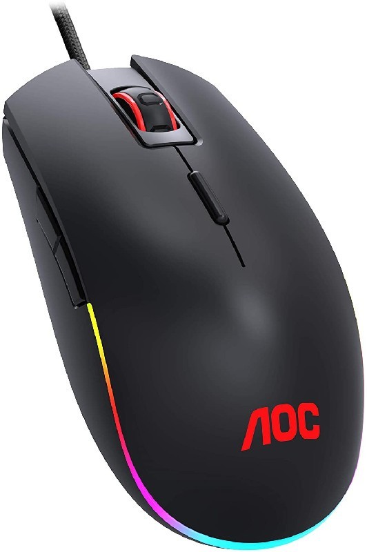 AOC GM500 FPS Gaming Mouse / Light FX Sync / PMW3325 Gaming Sensor / 5000dpi / Omron switch (Warranty 2years with AOC Counter Level4 Sim Lim Square)