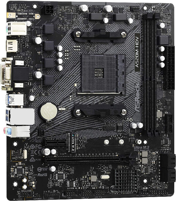 ASRock A520M-HDV AMD AM4 Mainboard (Warranty 3years with TechDynamic)