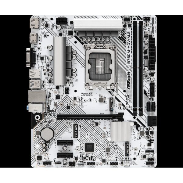 ASROCK B760M-HDV/M.2 (White) Intel LGA1700 Mainboard