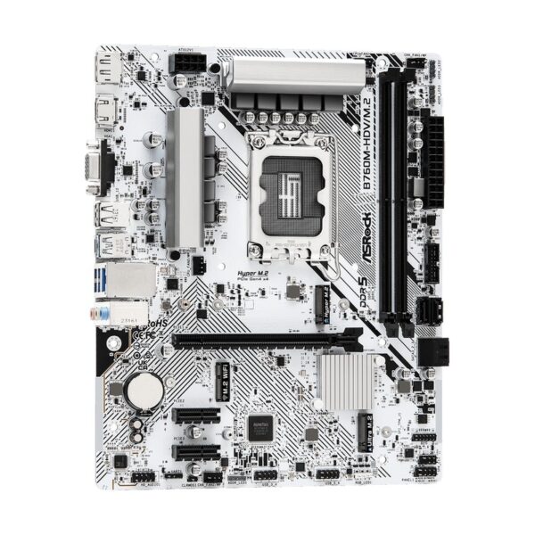 ASROCK B760M-HDV/M.2 (White) Intel LGA1700 Mainboard