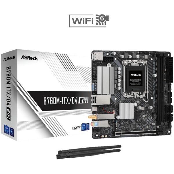 ASRock B760M-ITX/D4 WIFI Intel B760 LGA1700 Mainboard / ITX