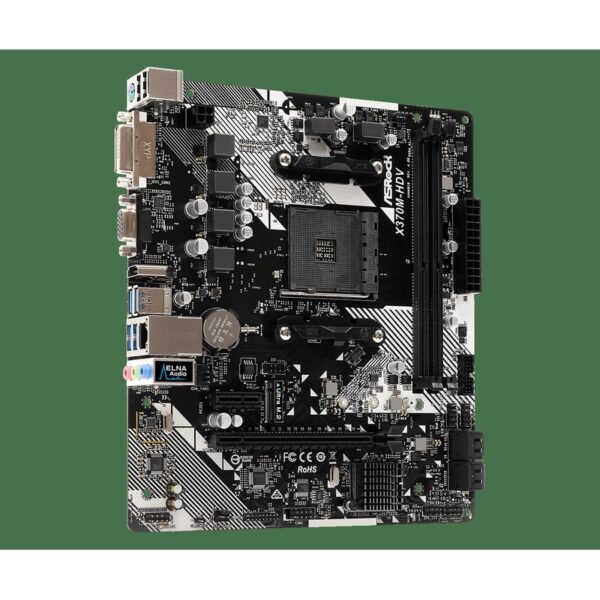 ASROCK X370M-HDV R4.0 MATX AMD AM4 Mainboard (Warranty 3years with TechDynamic)