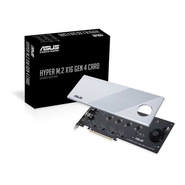 ASUS Hyper M.2 X16 Gen 4 Card (4 x M.2 Slots) PCI-Express x16 Add-on card – HYPER M.2 X16 GEN 4 CARD