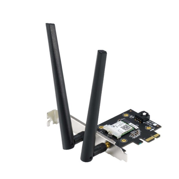 ASUS PCE-AX3000 Dual Band Wireless-AX3000 Wi-Fi 6 + Bluetooth 5.0 PCI-E Adapter / 160MHz Bandwidth / WPA3 (Warranty 3years with Local Distributor Avertek)