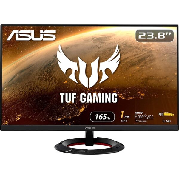 ASUS TUF Gaming VG249Q1R 24 Inch (23.8 Inch viewable) Gaming Monitor / Full HD (1920 x 1080), IPS, Overclockable 165Hz(Above 144Hz), 1ms MPRT, Extreme Low Motion Blur, FreeSync Premium, 1ms (MPRT), Shadow Boost