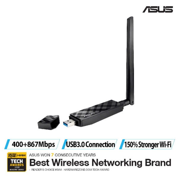 ASUS USB-AC56 WIRELESS-AC1300 USB ADAPTER (Warranty 3YRS w/Avertek)