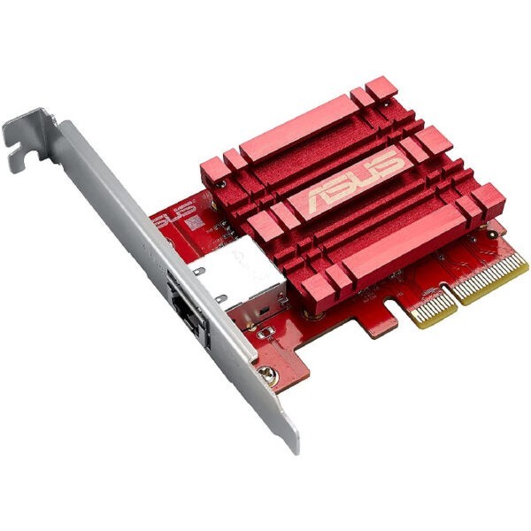 ASUS XG-C100C 10GBase-T PCIe Network Adapter with backward compatibility of 5/2.5/1G and 100Mbps / RJ45 port and built-in QoS