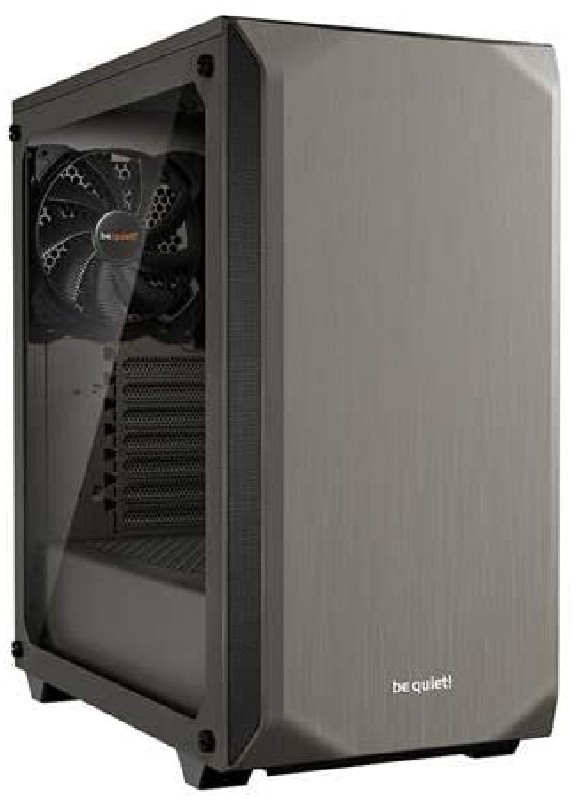 bequiet! Metallic Gray Pure Base 500 Window TG ATX Tower Chassis – BGW36 (Warranty 3years with TechDynamic)