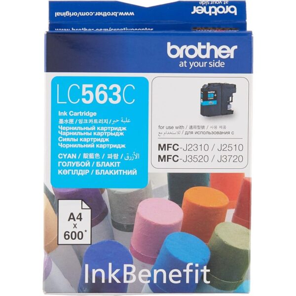BROTHER LC563C CYAN Original Ink Cartridge for MFC-J2310/J2510/J3520/J3720