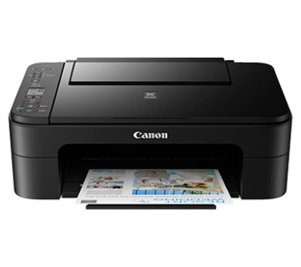 Canon PIXMA E3370 (Black) Compact Wireless All-In-One Inkjet Printer with LCD for Low-Cost Printing (Warranty 2years carry-in to Canon SG)