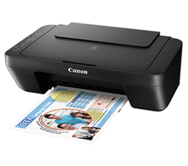 Canon PIXMA E470 (Black) Compact Wireless All-In-One for Low-Cost Printing Color Inkjet Printer (Warranty with Canon SG, register online)