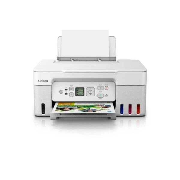 Canon PIXMA G3770 (White) Easy Refillable Ink Tank, Wireless, All-In-One Printer for High Volume Printing