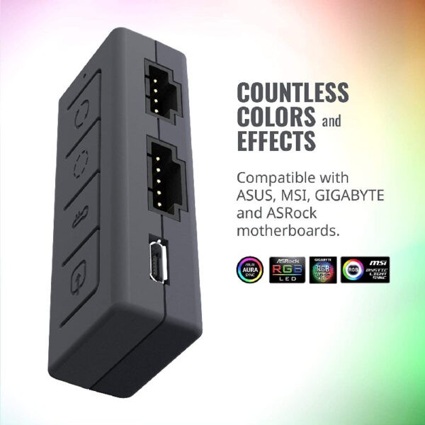 CM / Cooler Master / CoolerMaster ARGB LED Small Controller (MFX-ACBN-NNUNN-R1) (Warranty 2years with BanLeong)