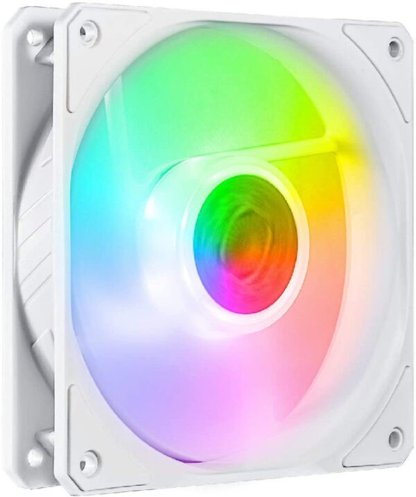 Cooler Master SickleFlow 120 (White Edition) ARGB 12cm Fan – White : MFX-B2DW-18NPA-R1 (Warranty 2years with BanLeong)