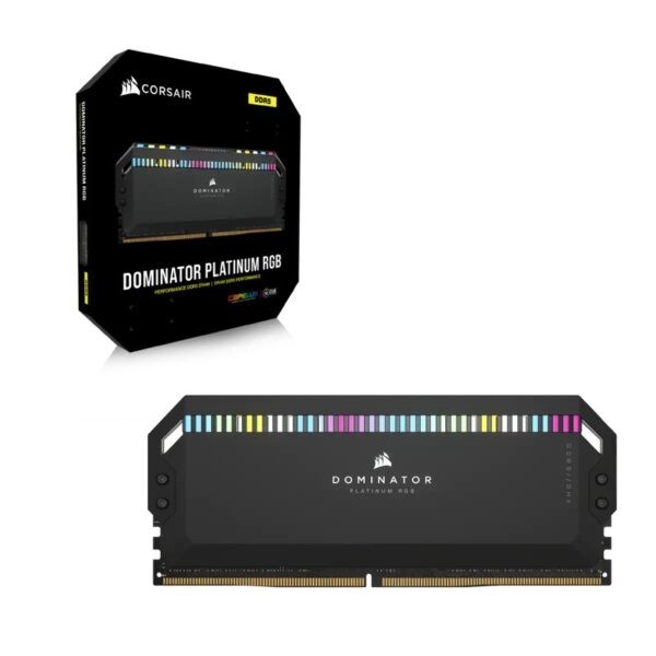 CORSAIR Dominator Platinum RGB DDR5 32GB – 2x16GB – DDR5 5600MHz CL36 RAM Kit – Black : CMT32GX5M2B5600C36