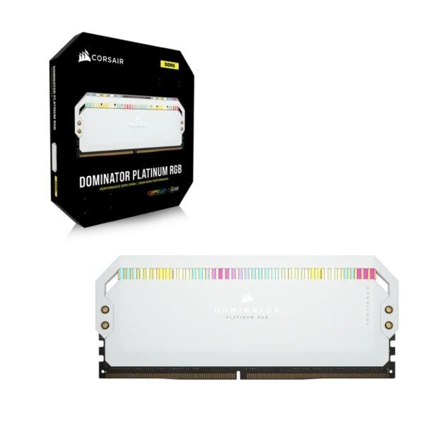 CORSAIR Dominator Platinum RGB DDR5 32GB – 2x16GB – DDR5 5600MHz CL36  RAM Kit – White : CMT32GX5M2B5600C36W