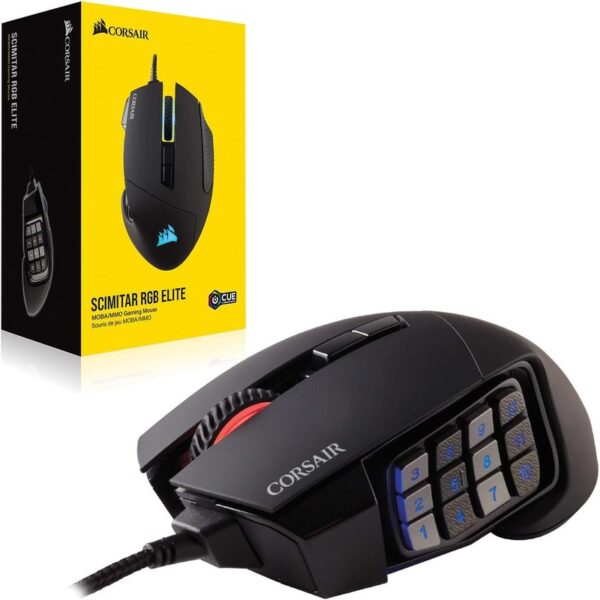 CORSAIR SCIMITAR RGB Elite MOBA/MMO Gaming Mouse – CH-9304211-AP