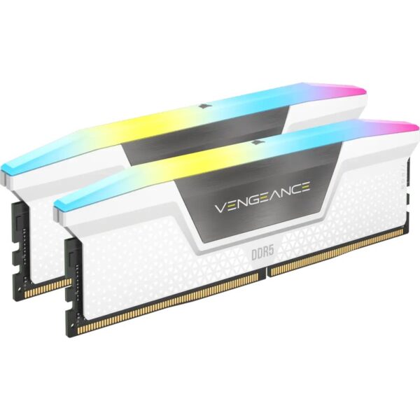 CORSAIR Vengeance RGB DDR5 32GB – 2x16GB – DDR5 5600MHz CL36 Gaming RAM Kit – White : CMH32GX5M2B5600C36WK