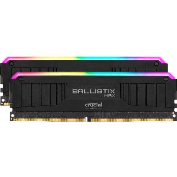 Crucial Ballistix MAX RGB 32GB – 2x16GB –  DDR4 4000MHz CL18 Gaming RAM Kit – BLM2K16G40C18U4BL