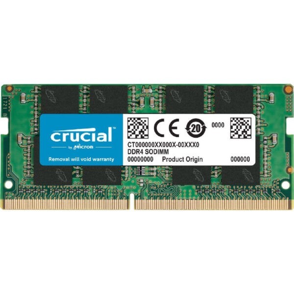CRUCIAL 8GB DDR4 3200MHz CL22 SODIMM Notebook RAM / Mini PC RAM – CT8G4SFRA32A