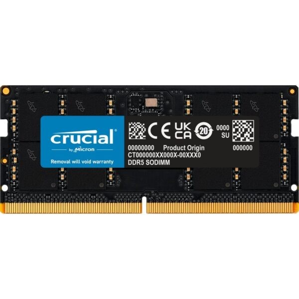 Crucial DDR5 32GB DDR5 5600MHz CL46 SODIMM Laptop RAM / Notebook RAM / Mini PC RAM RAM – CT32G56C46S5
