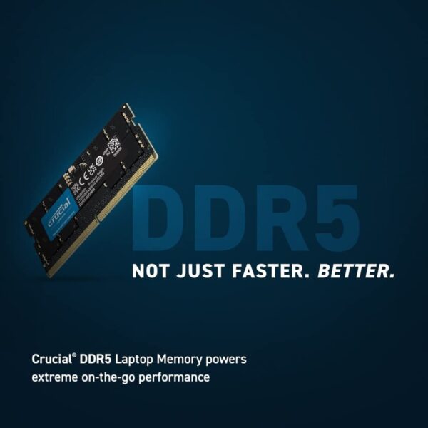 Crucial 32GB DDR5 5600MHz CL46 SODIMM RAM – CT32G56C46S5