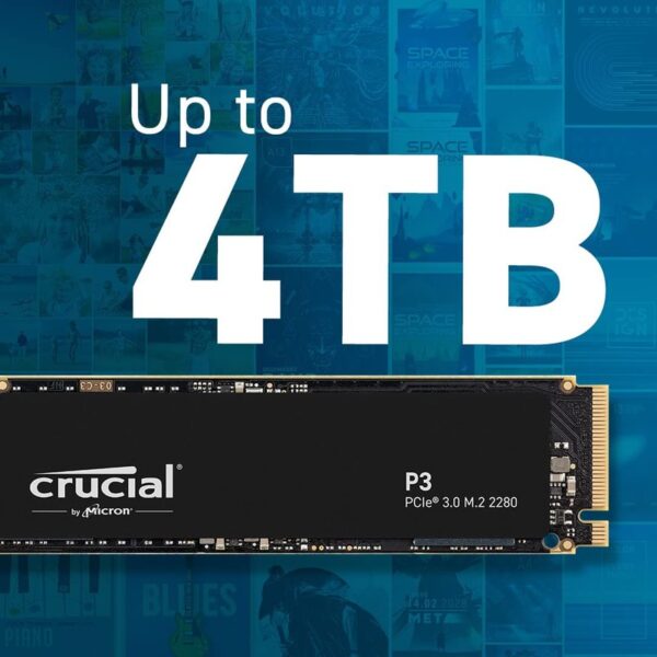 Crucial P3 2TB NVME M.2 SSD SSD / PCI-e 3.0 read up to 3500MB/s, write up to 3000MB/s – CT2000P3SSD8