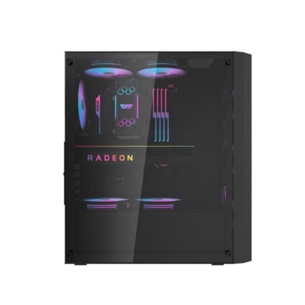 DarkFlash DK351 TG (Black) ATX Tower Chassis (with 4x ARGB 120mm Fans) (Warranty 1year on Fan and Switch only)