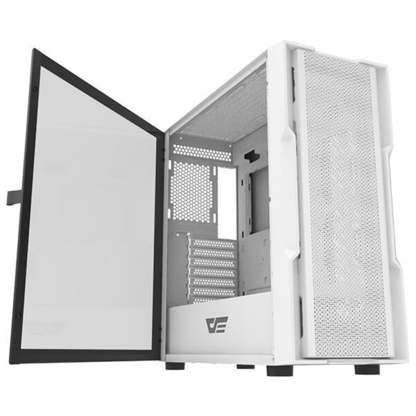 DarkFlash DK431 Mesh White ATX Tower Chassis (4xARGB Fans / support 400mm GPU, 160mm cooler)